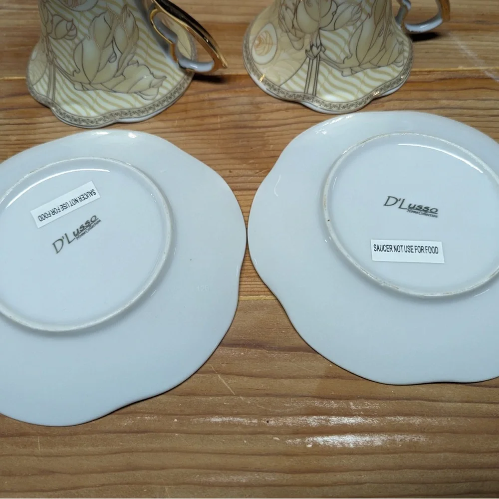 D’Lusso Tea Cup and Saucer Set - Picture 9 of 10